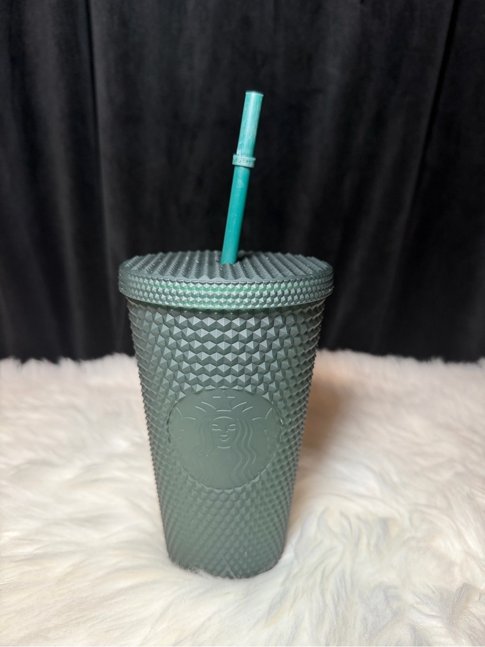 Starbucks Matte Green Studded Reusable Tumbler with Straw